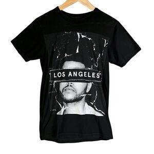 The Weeknd The Madness Fall Tour Los Angeles 2015 Men's Small Black T-Shirt